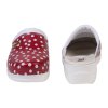 Dámská zdravotní obuv MED10 červená s bílým puntíkem (Velikost 42)