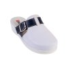 Dámská zdravotní obuv MED20 bílá s tmavě modrým páskem přes nárt (Velikost 42)