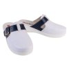 Dámská zdravotní obuv MED20 bílá s tmavě modrým páskem přes nárt (Velikost 42)