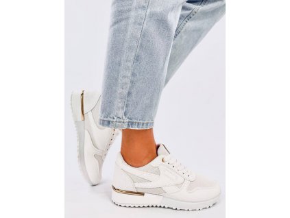 pol pm Sneakersy damskie AGASSI WHITE 37486 2