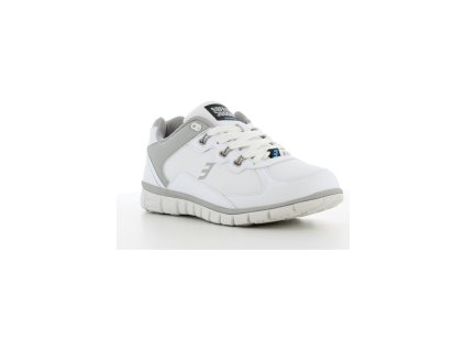 buty medyczne damskie antyposlizgowe sunny bialy szary