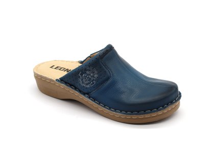 leon 360 damska zdravotna celokozena obuv modra 00