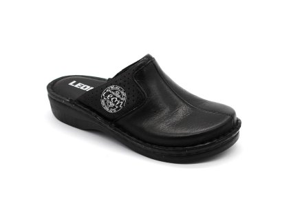 leon 360 damska zdravotna celokozena obuv cierna 00