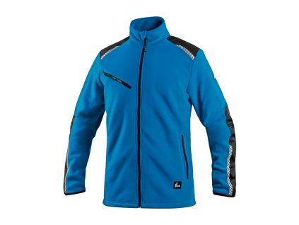 Pánska fleecová mikina CXS 4ENVI SOLIS azúrovo modrá