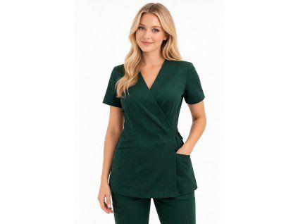 Mladá žena v lekárskom úbore