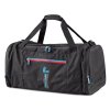 Taška CXS LEONIS, 75 x 37,5 x 37,5 cm, čierna s modro/červenými doplnkami