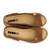 leon 1132 zdravotne celokozene sandale na platforme hneda 02