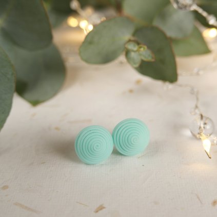 nausnice spiralky fimo polymerove antialergicke hypoalergenni pestrobarevne barevne vesele (29)