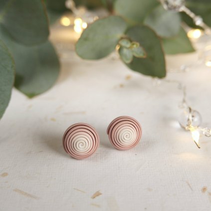 nausnice spiralky fimo polymerove antialergicke hypoalergenni pestrobarevne barevne vesele (2)