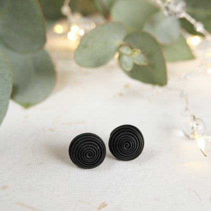 nausnice spiralky fimo polymerove antialergicke hypoalergenni pestrobarevne barevne vesele (3)