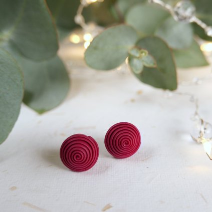 nausnice spiralky fimo polymerove antialergicke hypoalergenni pestrobarevne barevne vesele (16)