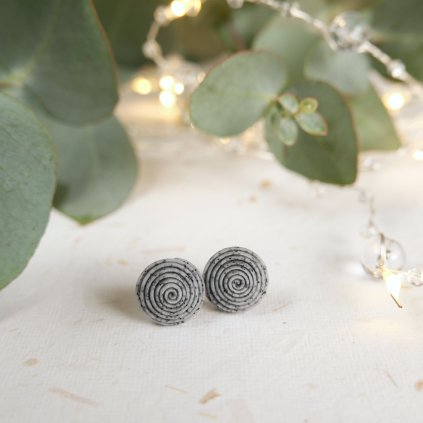 nausnice spiralky fimo polymerove antialergicke hypoalergenni pestrobarevne barevne vesele (10)