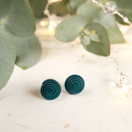 nausnice spiralky fimo polymerove antialergicke hypoalergenni pestrobarevne barevne vesele (15)