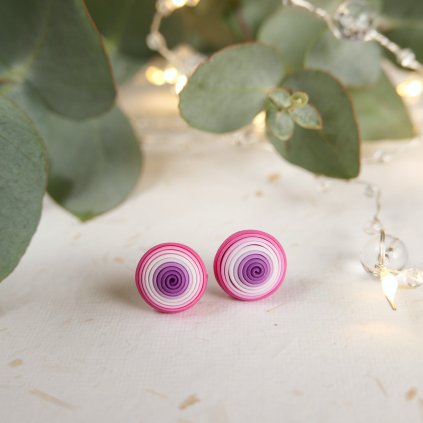 nausnice spiralky fimo polymerove antialergicke hypoalergenni pestrobarevne barevne vesele (11)