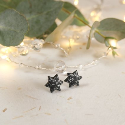 nausnice pecky antialergicke vanocni stribrne srdce hvezdy trpytivejpg