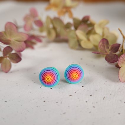 Spirálky - duhové pastelové