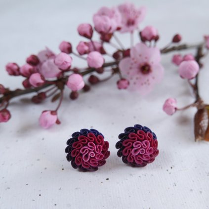 nausnice kvetinkove fimo polymerove antialergicke (2)