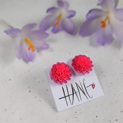 nausnice kyticky fimo antialergicke neon