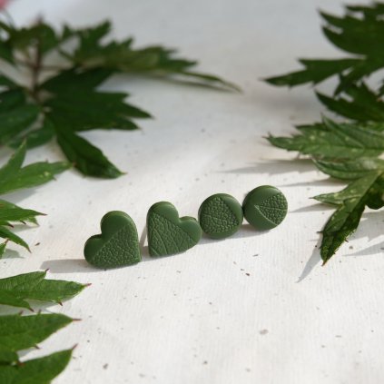 nausnice khaki antialergicke podzimni list srdce (7)