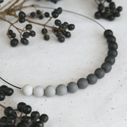 korale antracit duha seda