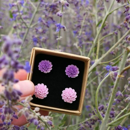 darkova sada nausnic fimo ruzova1