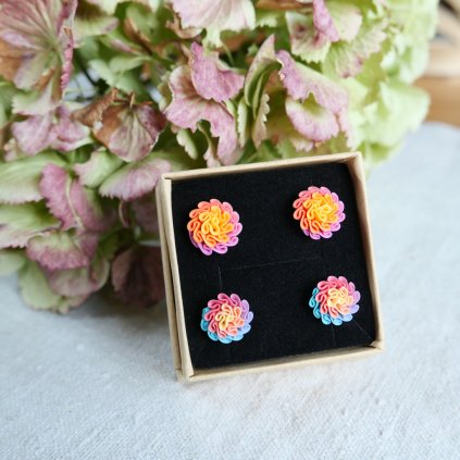 darkova sada nausnic fimo pastelova