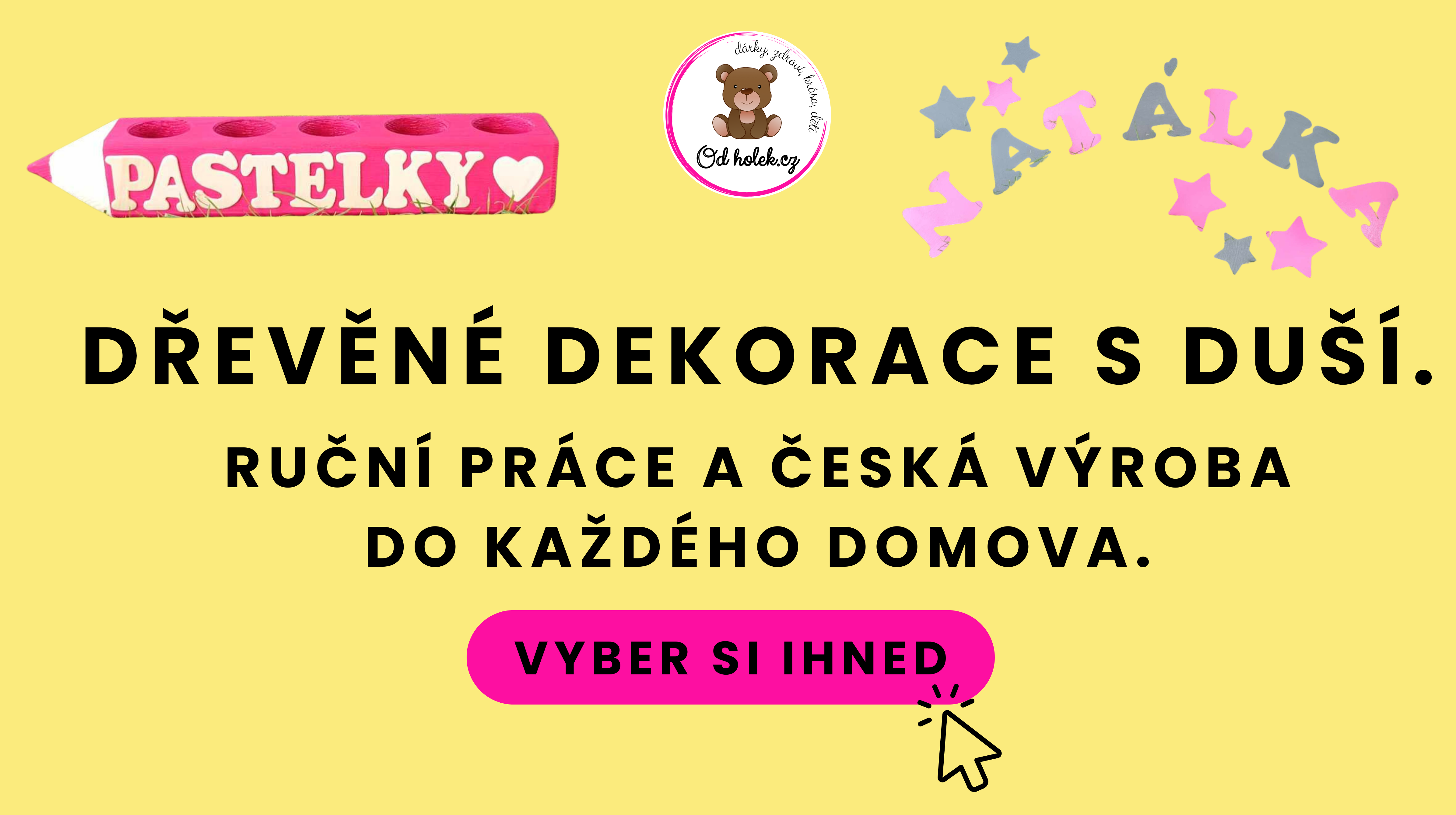 Dřevěné doplňky a dekorace