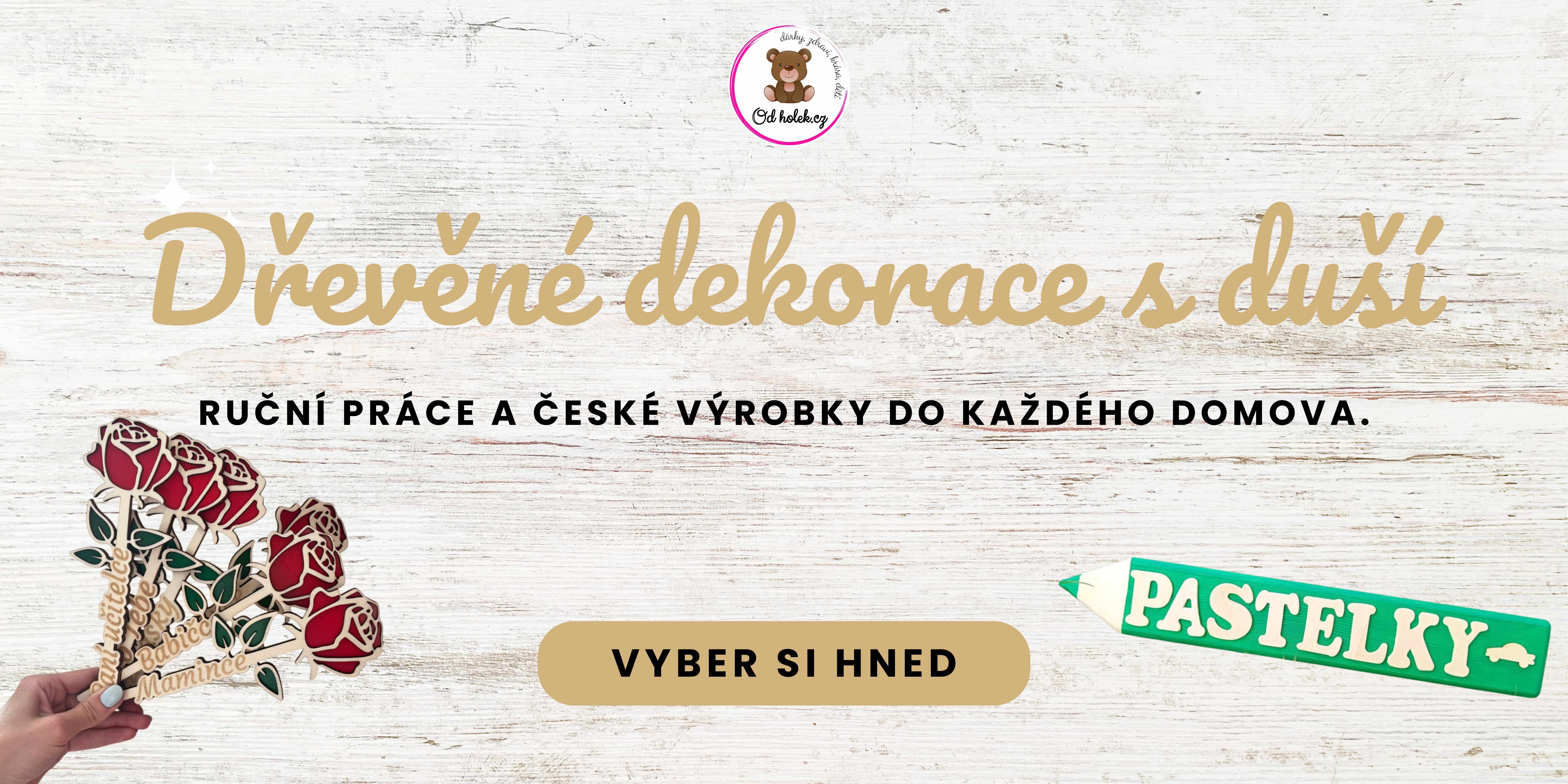 Dřevěné doplňky a dekorace