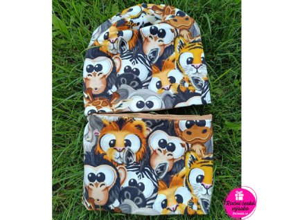 Set jaro podzim vykulená zvířátka