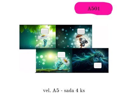 Obaly na sešity - A5 (VZOR A501)