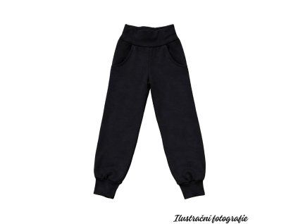 Celobarevné jarní softshellové kalhoty - ČERNÁ