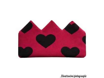 Korunka - ČERNÁ SRDCE NA BORDÓ