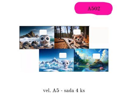 Obaly na sešity - A5 (VZOR A502)