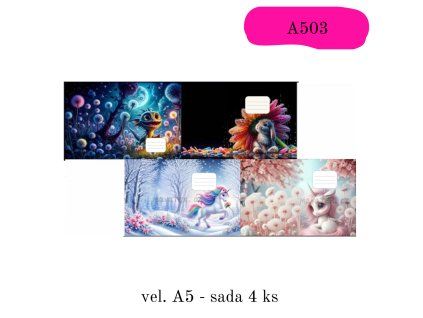 Obaly na sešity - A5 (VZOR A503)