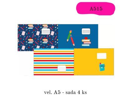 Obaly na sešity - A5 (VZOR A515)