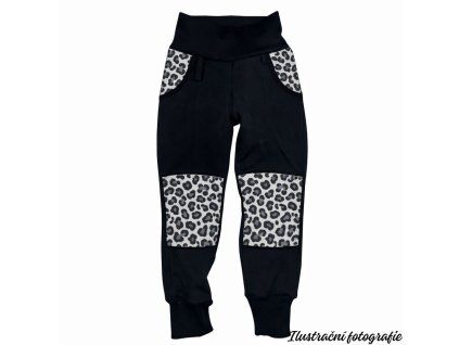 Barevná kolena jarní softshellové kalhoty - LEOPARD