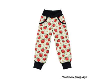 Celobarevné jarní softshellové kalhoty - BERUŠKY