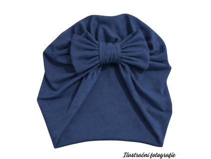 Turbánek s mašlí - JEANS