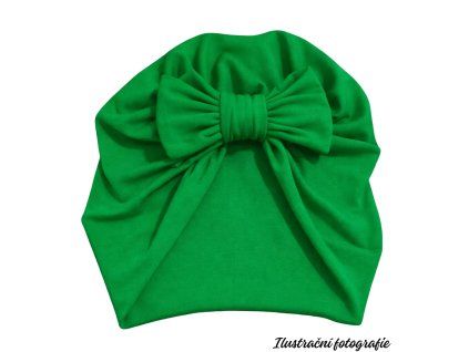 Turbánek s mašlí - ZELENÁ