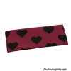 Čelenka rovná - ČERNÁ SRDCE NA BORDÓ