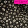 Vánoční vločky na černé 982 S1799