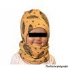 Čepice s nákrčníkem zima - ušanka - PEŘÍČKA NA HOŘČICOVÉ