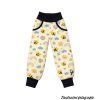 Celobarevné jarní softshellové kalhoty - VČELKY