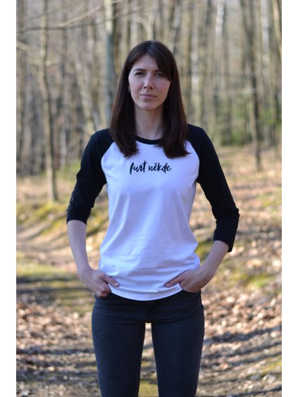unisex tričko 3/4 rukáv FURT NĚKDE