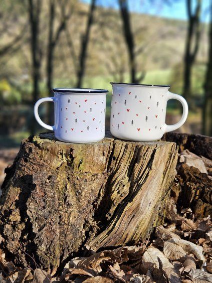 keramický hrnek 400ml SRDÍČKA