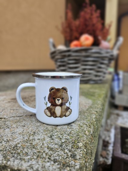 malý plecháček nerez lem 180ml medvídek
