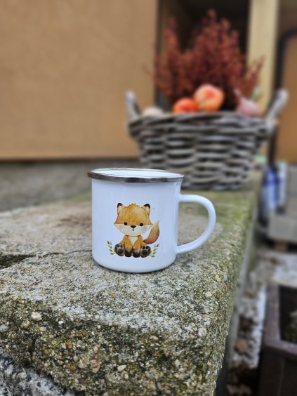 malý plecháček nerez lem 180ml liška