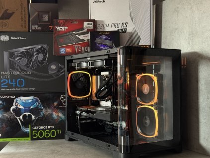 Herní PC AM5 Ryzen 7 7700 / 32GB / RTX5060Ti 16GB OC / 2TB nvme / FULL RGB + Wifi6 + BT5