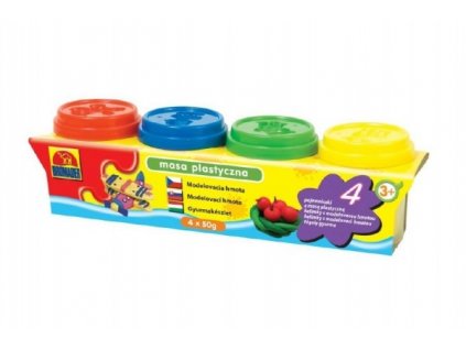 modelina plastelina 4x50g v krabicce