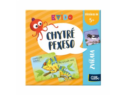 Kvído chytré pexeso o zvířatech související dvojice